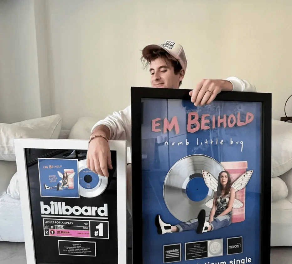 Nick Lopez with music awards