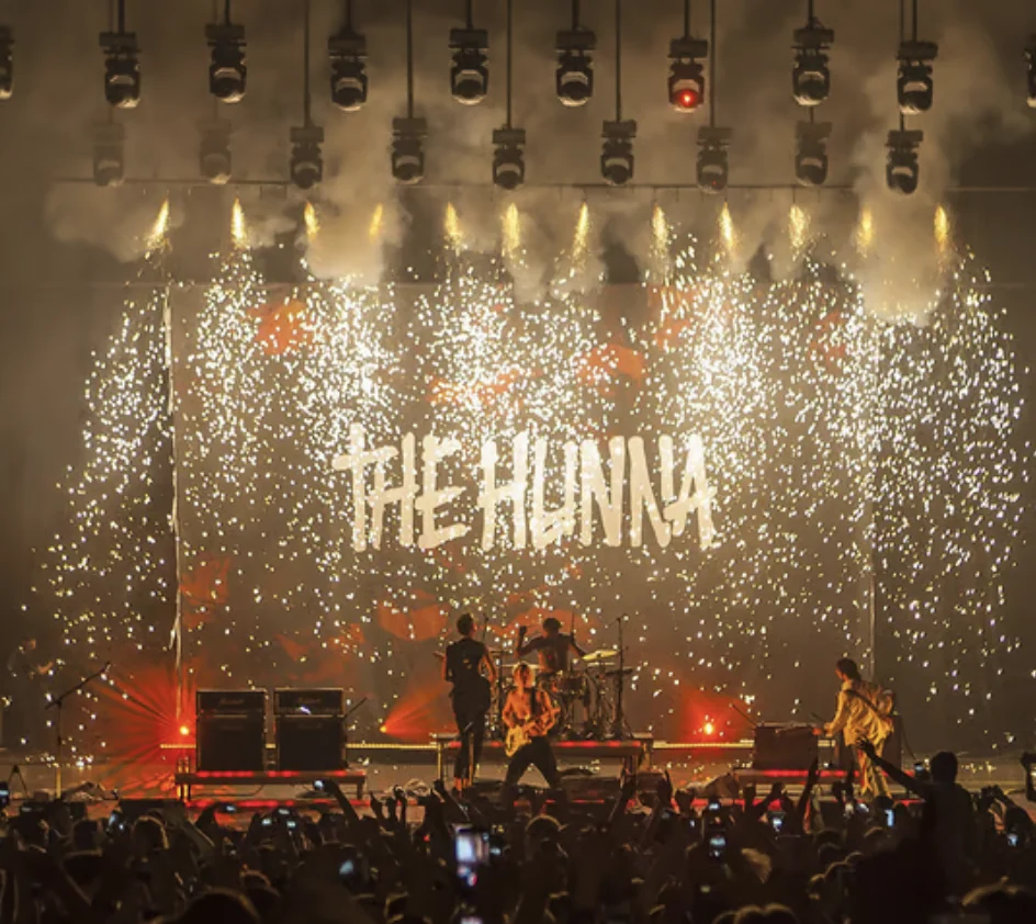 The Hunna performing live