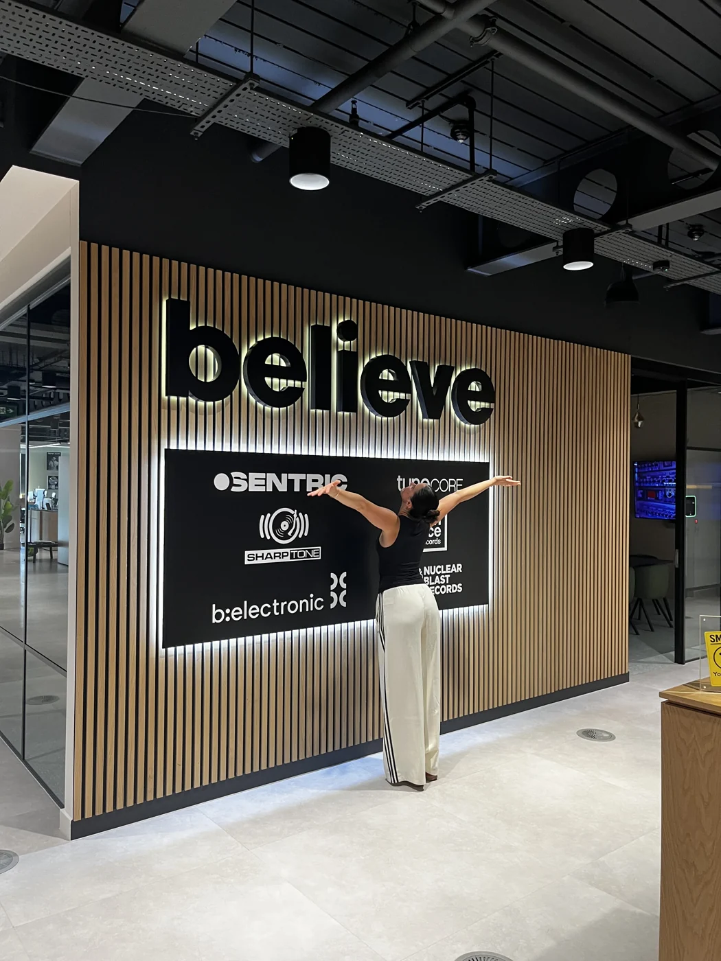 A colleague visiting Believe