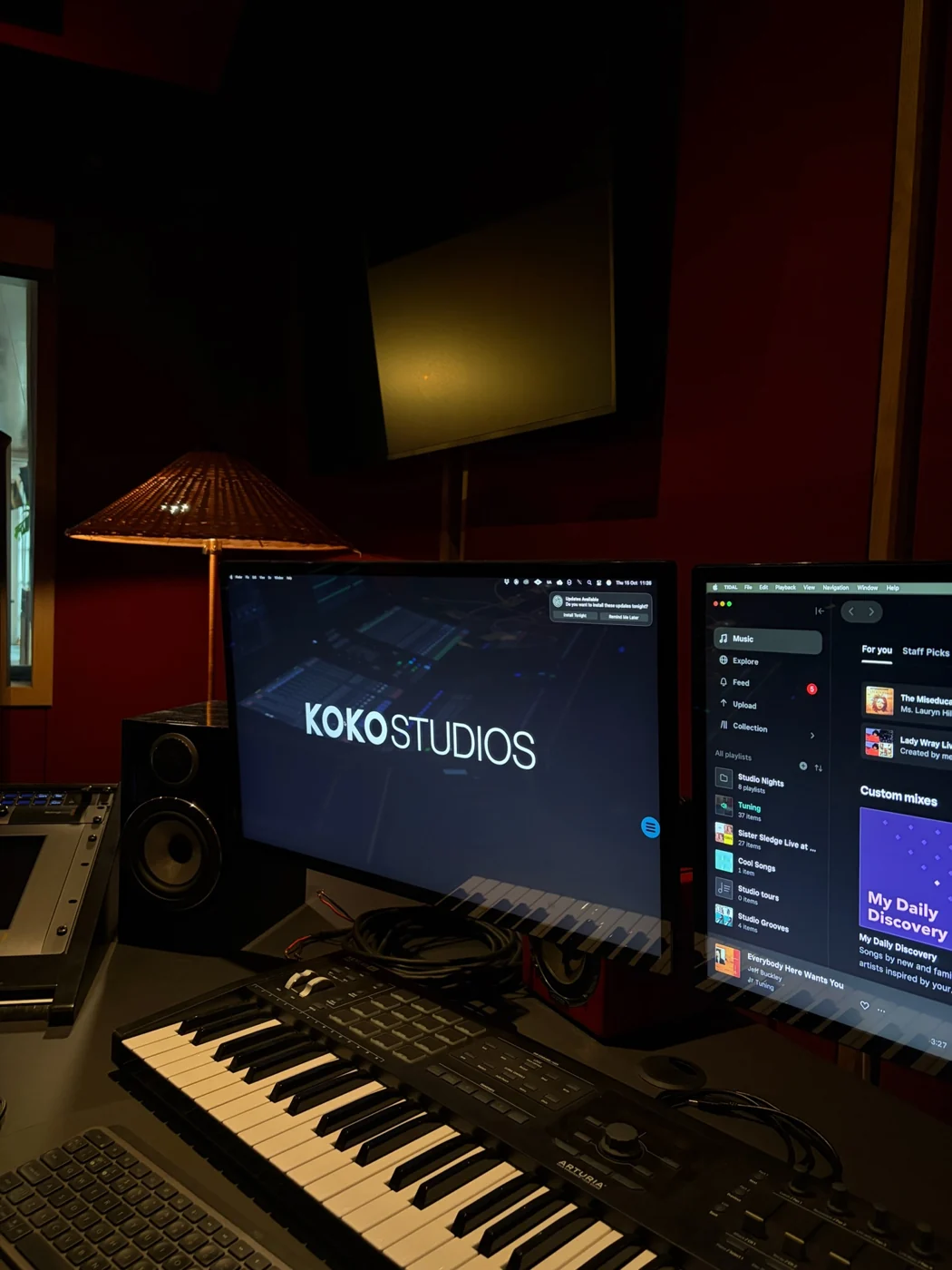 Music equipment at KOKO Studios