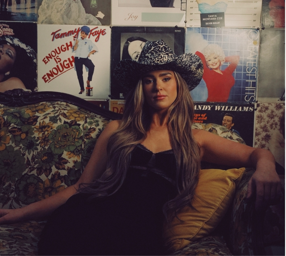 Artist portrait in a record shop